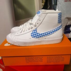 Nike Blazer Mid Blue & White Women's 9